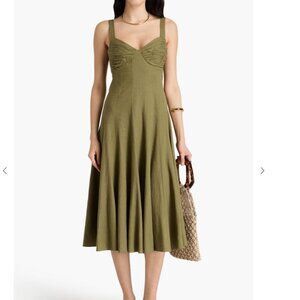 DIANE VON FURSTENBERG Beth gathered woven midi dress